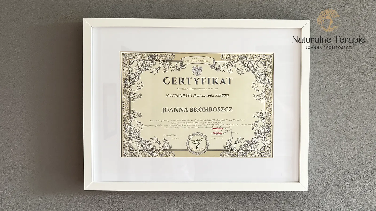 Certyfikaty - Joanna Bromboszcz Certyfikaty - Joanna Bromboszcz