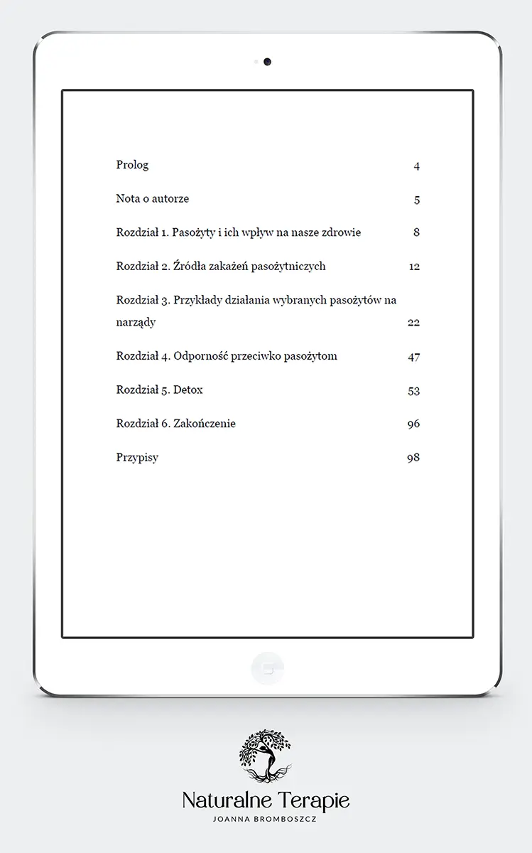 Spis treści - ebook - Pasożyty wpływ na życie
